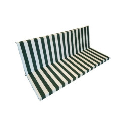 set cuscini olibo dondolo a 3 posti 170x50x6cm riga verde