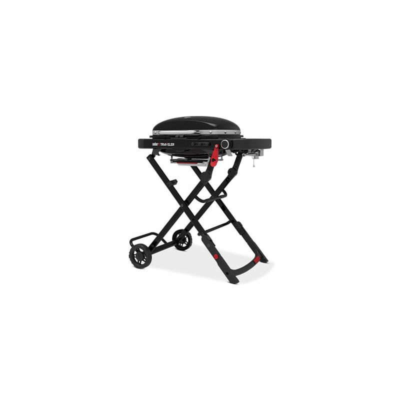 barbecue a gas weber traveller compact con 2ruote 3.2kw nero