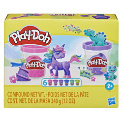 pasta modellabile hasbro play-doh f9932 sparkle collection 6