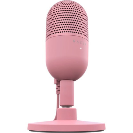 microfono razer seiren v3 mini cablato 20khz rosa/quarzo [rz19-05050200-r3m1]