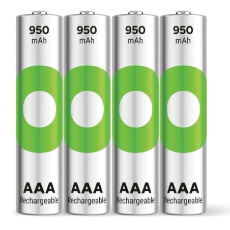 pile ricaricabili gp batteries recyko lr3 aaa nimh 950mah 1.2v 4pz