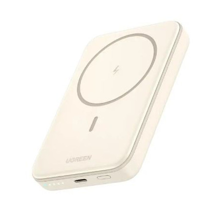 batteria portatile ugreen 10000mah powerbank wireless 20w beige [25208]
