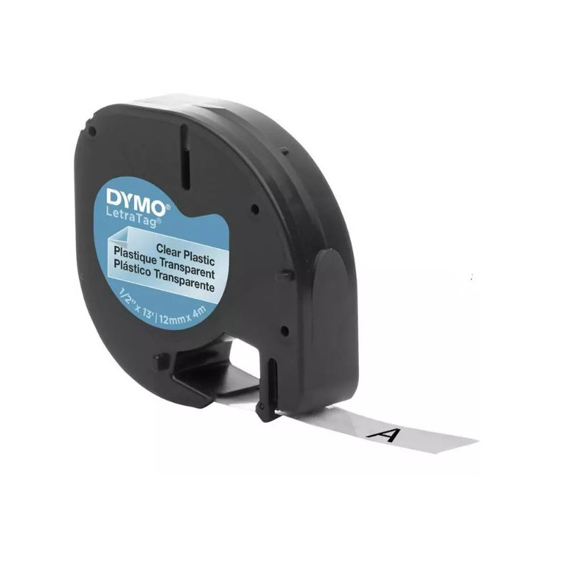 nastro per etichette dymo letratag 12mmx4m trasparente [s0721530]