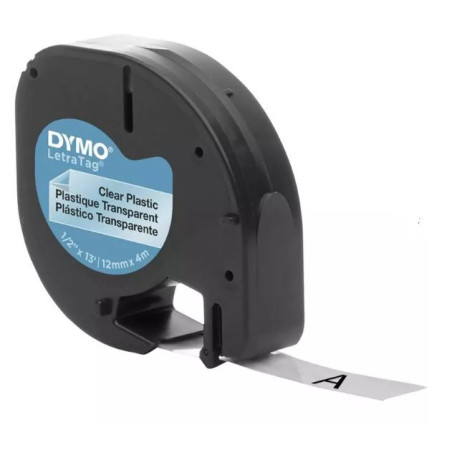 nastro per etichette dymo letratag 12mmx4m trasparente [s0721530]