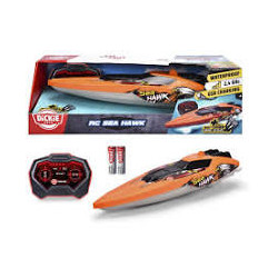 modellino dickie rc sea hawk barca telecomandata 2.4ghz 1/16 arancione