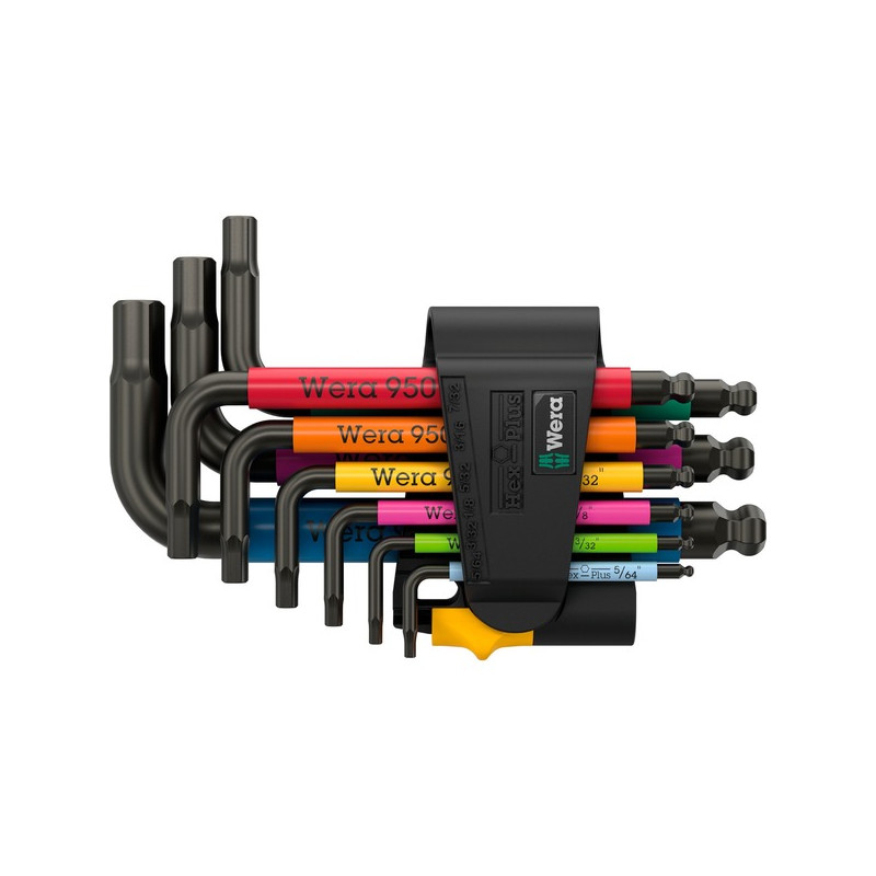 set cacciavite wera 950/9 hex-plus multicolore 9pz [05022641001]