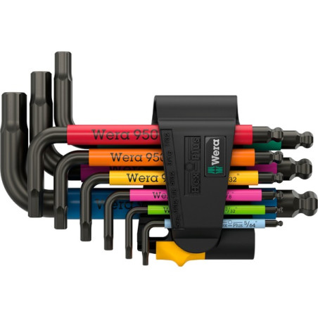 set cacciavite wera 950/9 hex-plus multicolore 9pz [05022641001]