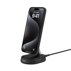 supporto di ricarica belkin boostcharge pro wireless magnetico 15w