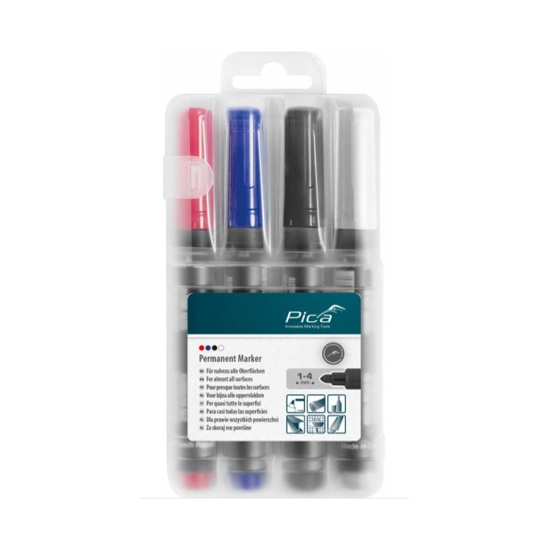 set pennarelli indelebili pica-marker classic 520 pica 1-4mm