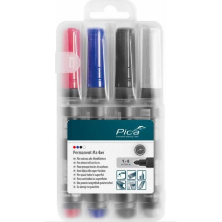 set pennarelli indelebili pica-marker classic 520 pica 1-4mm