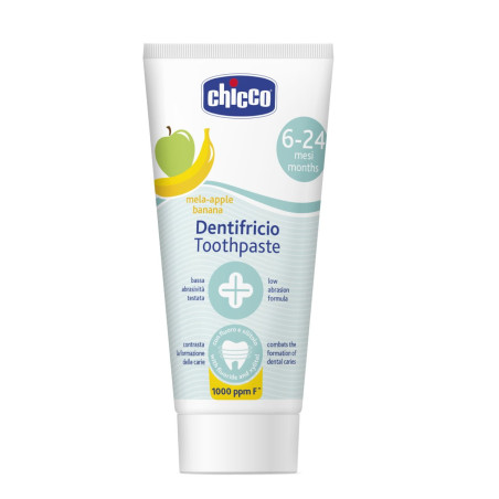 dentifricio chicco mela-banana 6-24m fluoro 50 ml