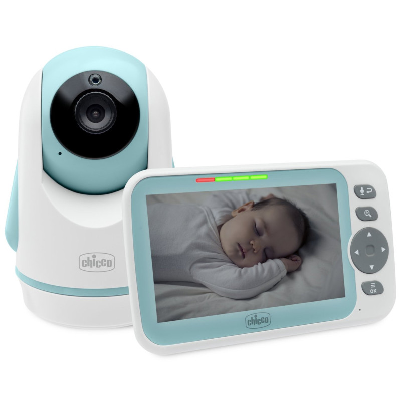 video baby monitor chicco evolution display a colori lcd bianco/azzurro