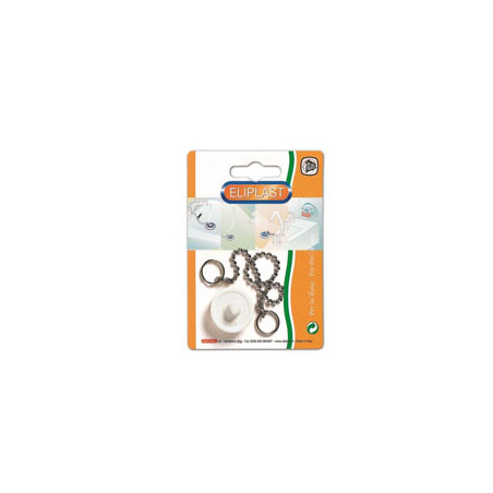 Tappo lavabo gomma bianco mm.35 36/1 eliplast [eliplast ]