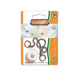 Tappo lavabo gomma bianco mm.44 38/1 eliplast [eliplast ]