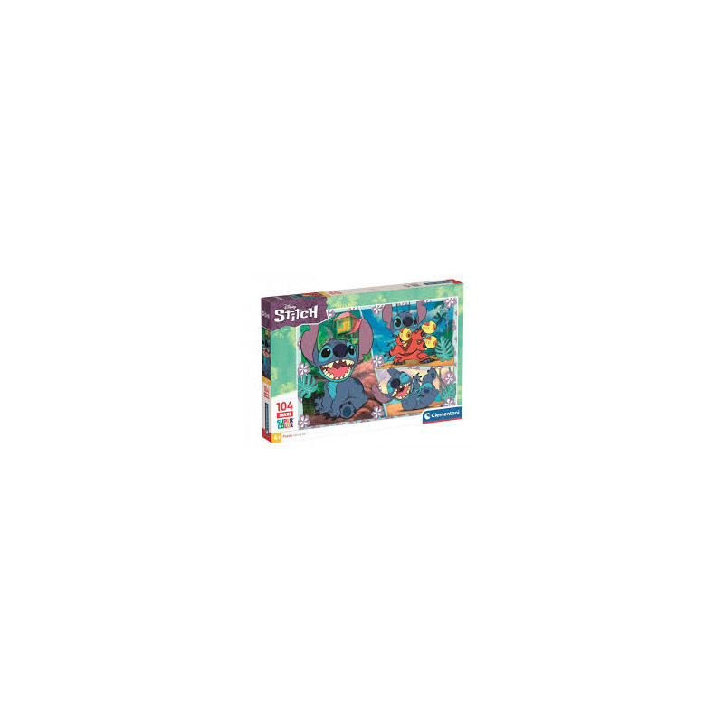 puzzle clementoni-23776 disney stitch 48.5x33.5cm multicolore