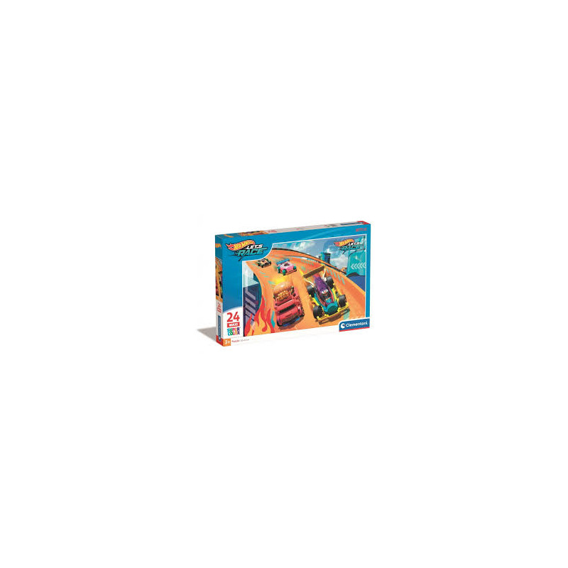 puzzle clementoni maxi supercolor 62x42cm 24pz multicolore