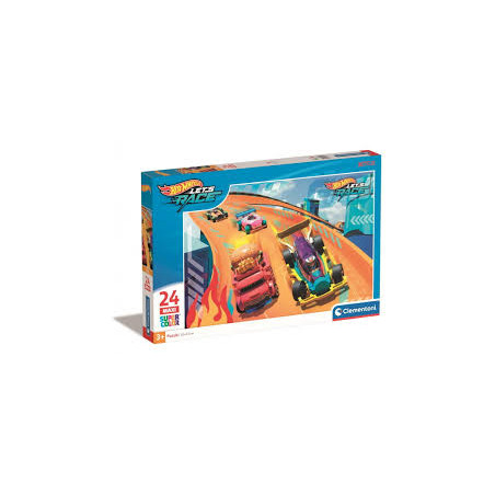 puzzle clementoni maxi supercolor 62x42cm 24pz multicolore