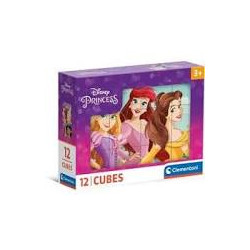 puzzle clementoni cubi principessa 22x6x22cm 12pz multicolor 12pz
