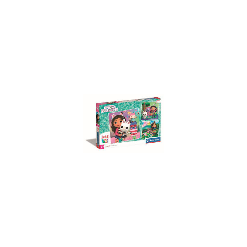 puzzle clementoni gabby's dollhouse 21x20.5cm multicolore 144pz
