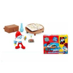 giochi preziosi laboratorio di grande puffo con personaggio multicolore