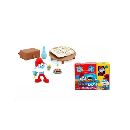 giochi preziosi laboratorio di grande puffo con personaggio multicolore