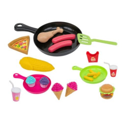 globo playset cucina wtoy padella con accessori chef italia muticolore
