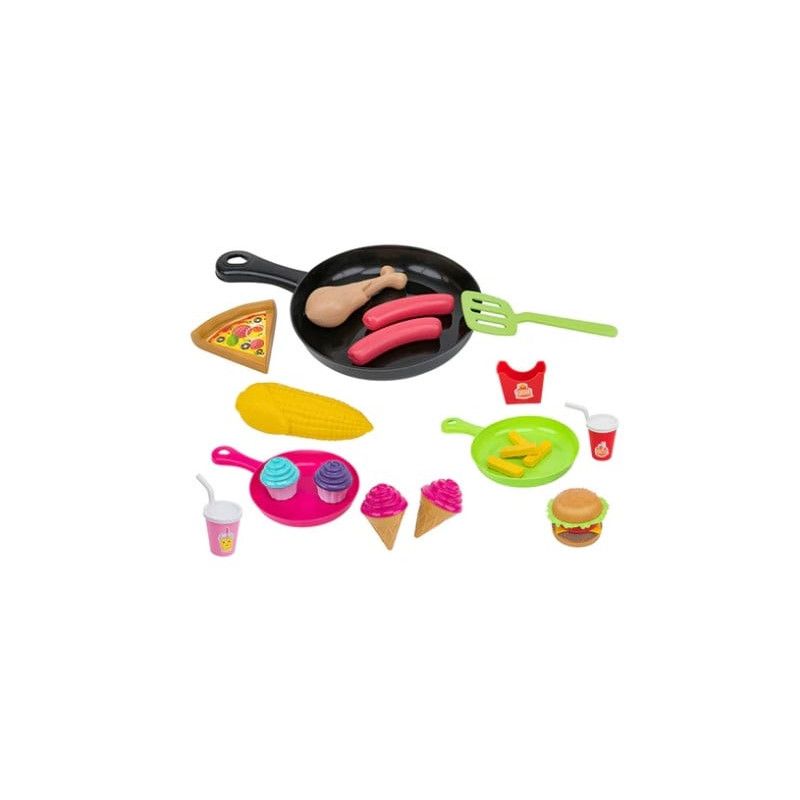 globo playset cucina wtoy padella con accessori chef italia muticolore
