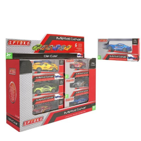 globo auto die cast retrocarica 1/43 multicolore