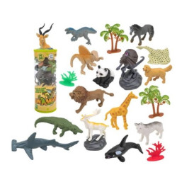 globo animals mates tubo multicolore 15pz