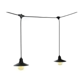 catena luminosa mercury prolungabile 3 led luce nero