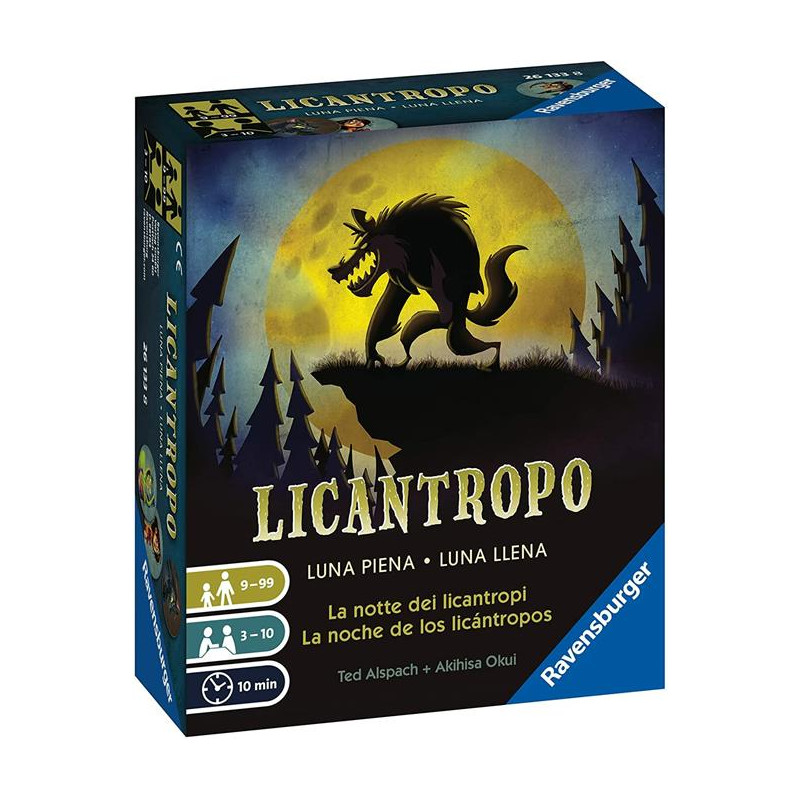 gioco di carte ravensburger licantropo luna piena multicolore