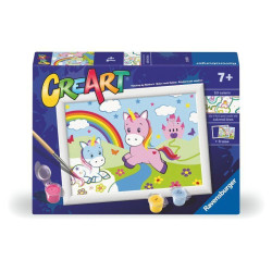 gioco creativo ravensburger creart unicorni con arcobaleno multicolore
