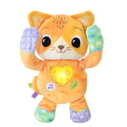 peluche v-tech baby minu' gattino cucu' 25cm multicolore