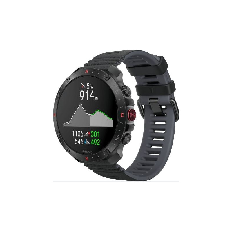 smartwatch polar grit x2 pro 35.3mm nero (900110283)