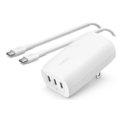 caricatore da muro belkin usb-c 3 porte con pps 67w 100w bianco
