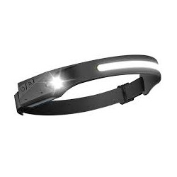 lampada frontale a led denver ssh-50 con batteria e sensore 300lm