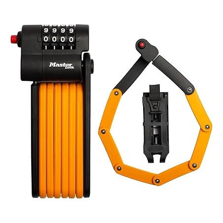 lucchetto bici master lock 8336eurdpro pieghevole con lucchetto a
