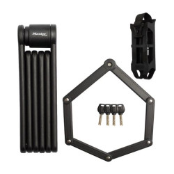 lucchetto bici master 8335eurdpro pieghevole con chiave nero [8335eurdpro]