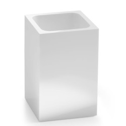 bicchiere porta spazzolino gedy sf98 02 sofia 74x110x74mm bianco