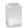 bicchiere porta spazzolino gedy sf98 02 sofia 74x110x74mm bianco