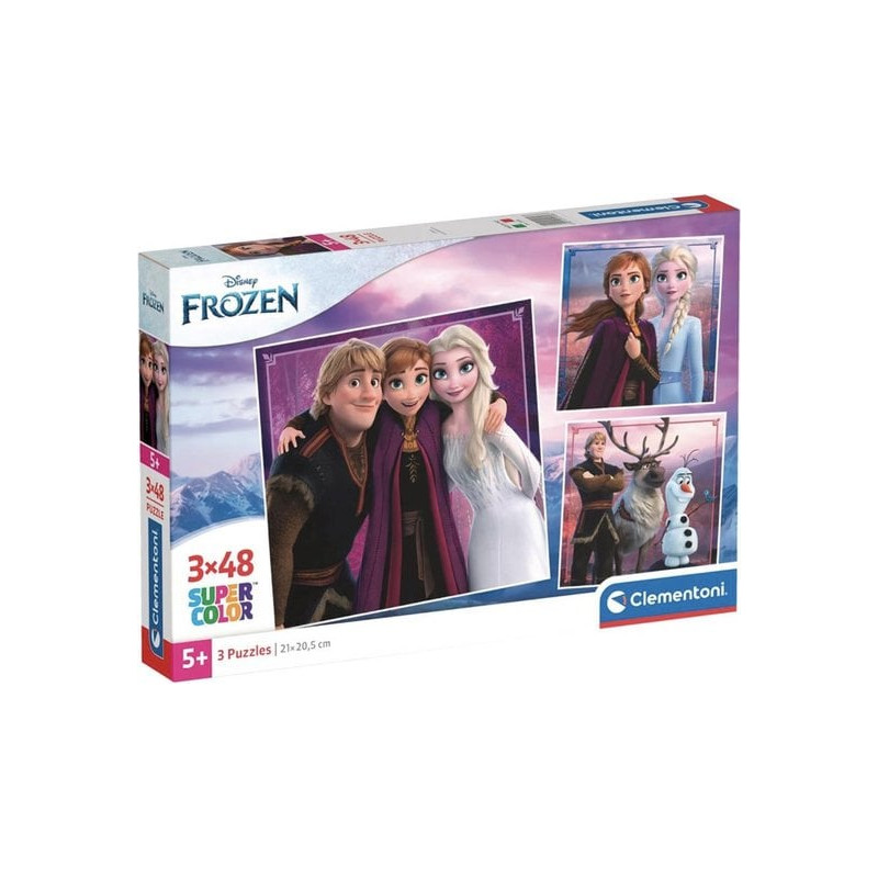 puzzle clementoni supercolor disney frozen 21x20.5cm multicolore