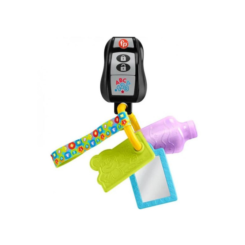 portachiavi fisher price per attivita' ridi e impara multicolore