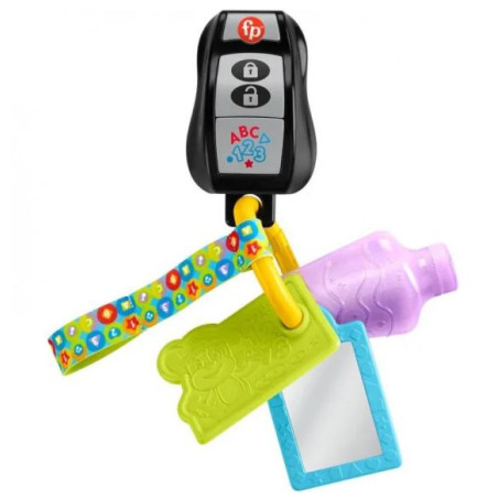 portachiavi fisher price per attivita' ridi e impara multicolore