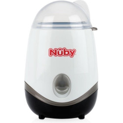 scaldabiberon nuby one touch con sterilizzatore elettrico 3in1 bianco/nero