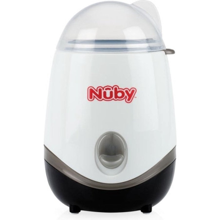scaldabiberon nuby one touch con sterilizzatore elettrico 3in1 bianco/nero