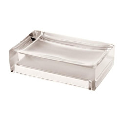 portasapone gedy rainbow tortora in resina sintetica 11x7x3cm grigio