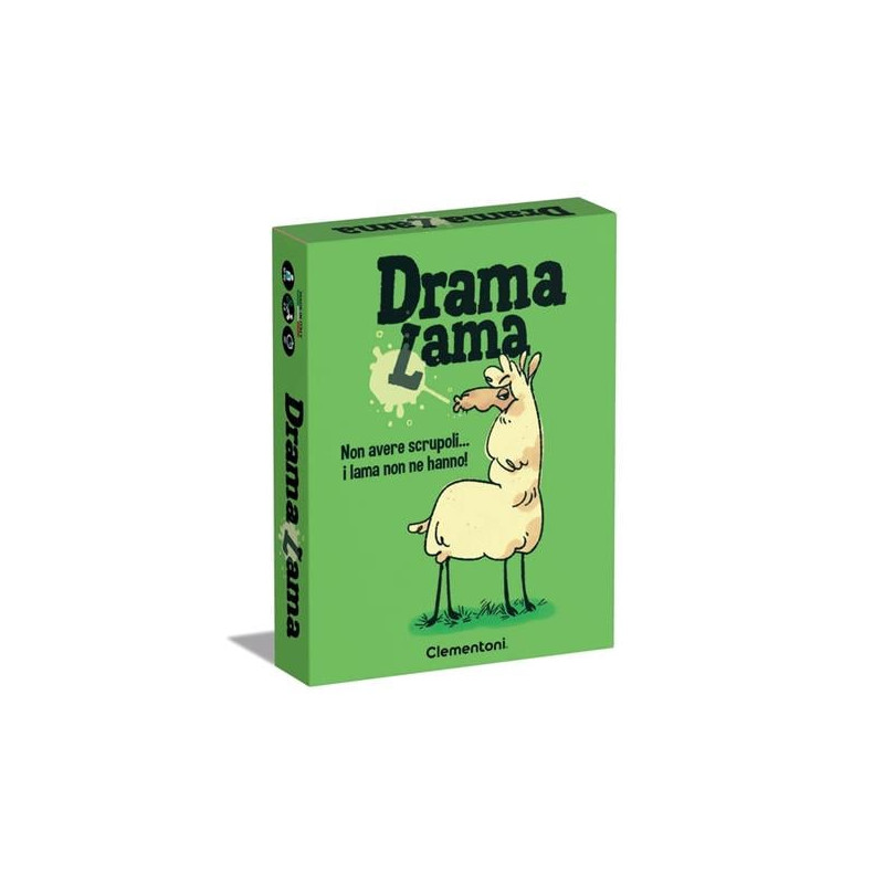 gioco da tavolo clementoni party game drama lama multicolore [16815]