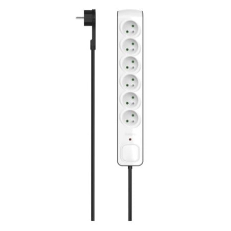 multipresa hama premium 6 prese/3680w/3m/bianco [p2223764]