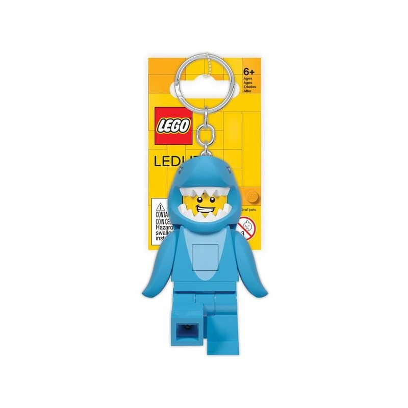 portachiavi lego lgl-ke155 mini figurina squalo led 9cm blu [lgl-ke155]