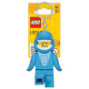 portachiavi lego lgl-ke155 mini figurina squalo led 9cm blu [lgl-ke155]